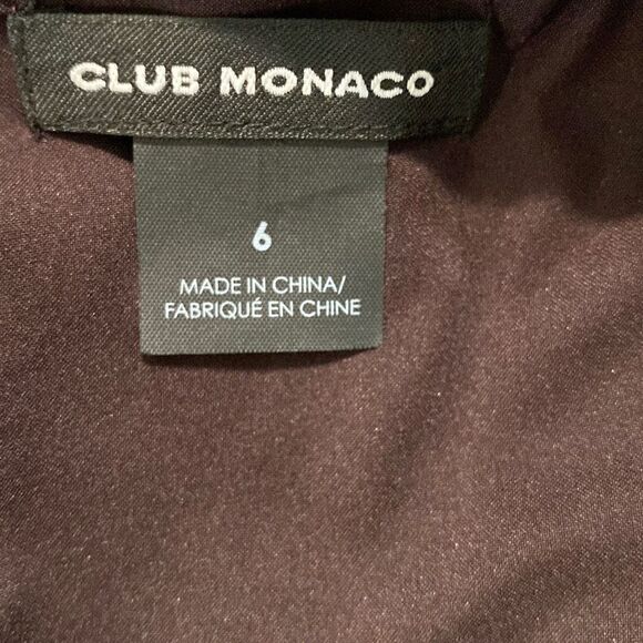 Club Monaco Women's Plum Wool Blend Short Sleeve Sheath Dress Size 6 - Picture 5 of 6
